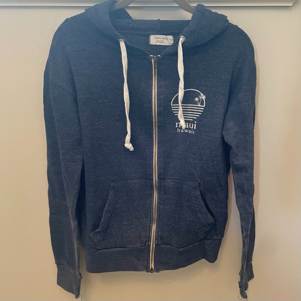 Blue Maui Full-Zip Hoodie